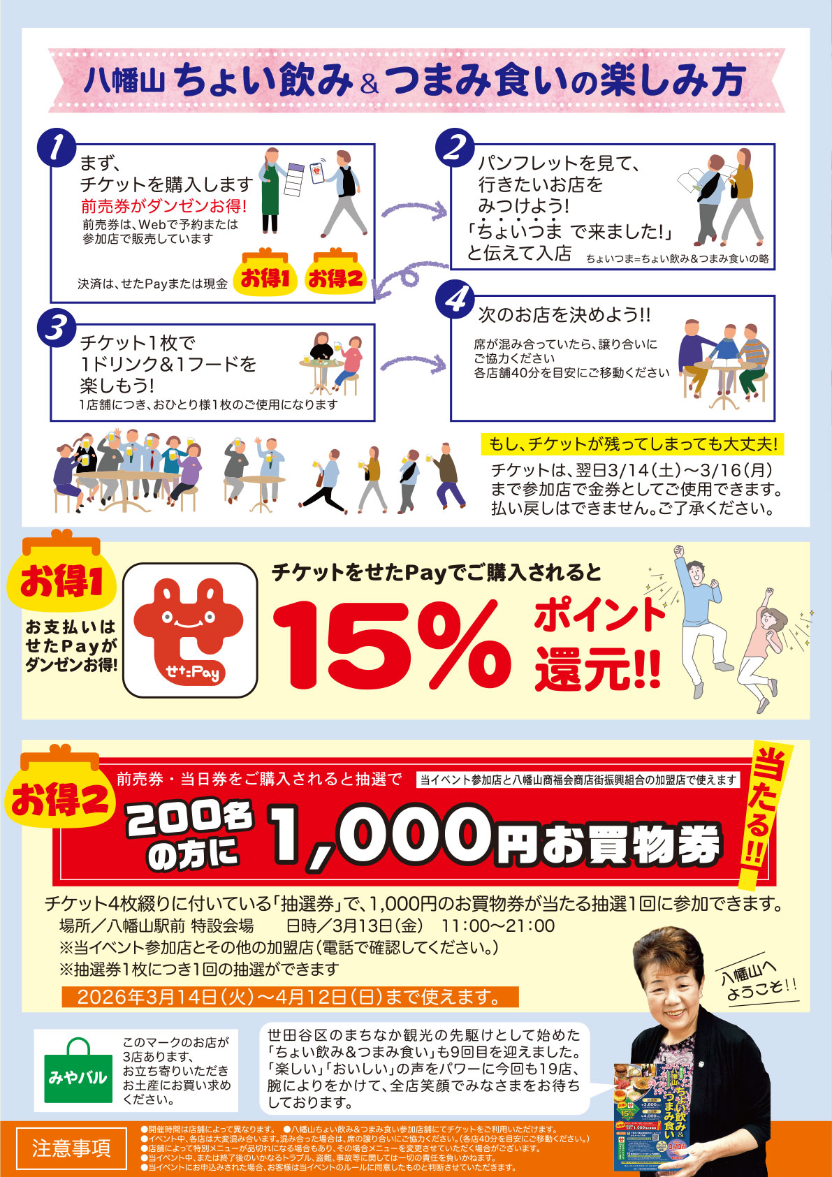 第9回 八幡山 ちょい飲み&つまみ食い 2026年03月13日開催